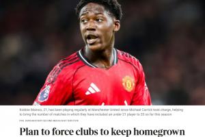 U21政策！FIFA拟强制要求始终有一名U21青训在场上，无英超队达成